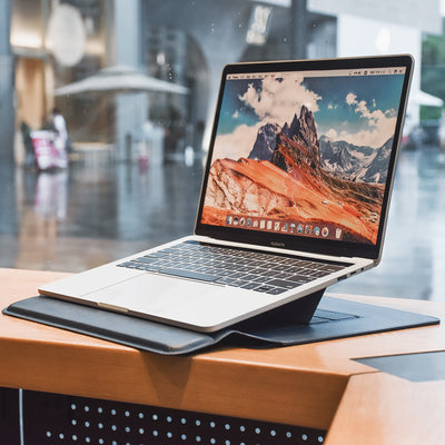 NEW PU Lattice Texturet Laptop Stand-SINEX SHOP